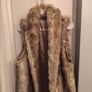 Cute faux fur vest